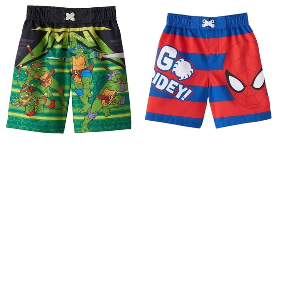character swim trunks